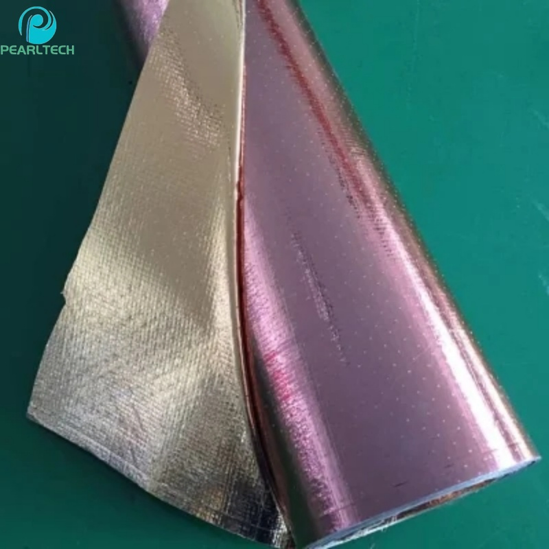 Manufacture Factory Printed Antiglare Perforated Metallized VMPET Woven Fabric as Attic Foil Insulation