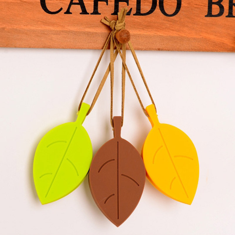 Creative Leaf Shaped Wind-Proof Anti-Folder Hand Silicone Door Stopper