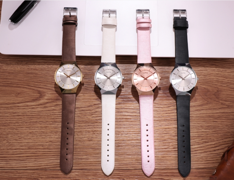 High Quality Custom Leather Strap ODM Business Wrist Watches (WY-006)