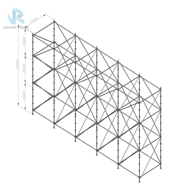 Galvanized Steel Horizontal Ledger End Ringlock Scaffolding Components System Layer Stage Truss
