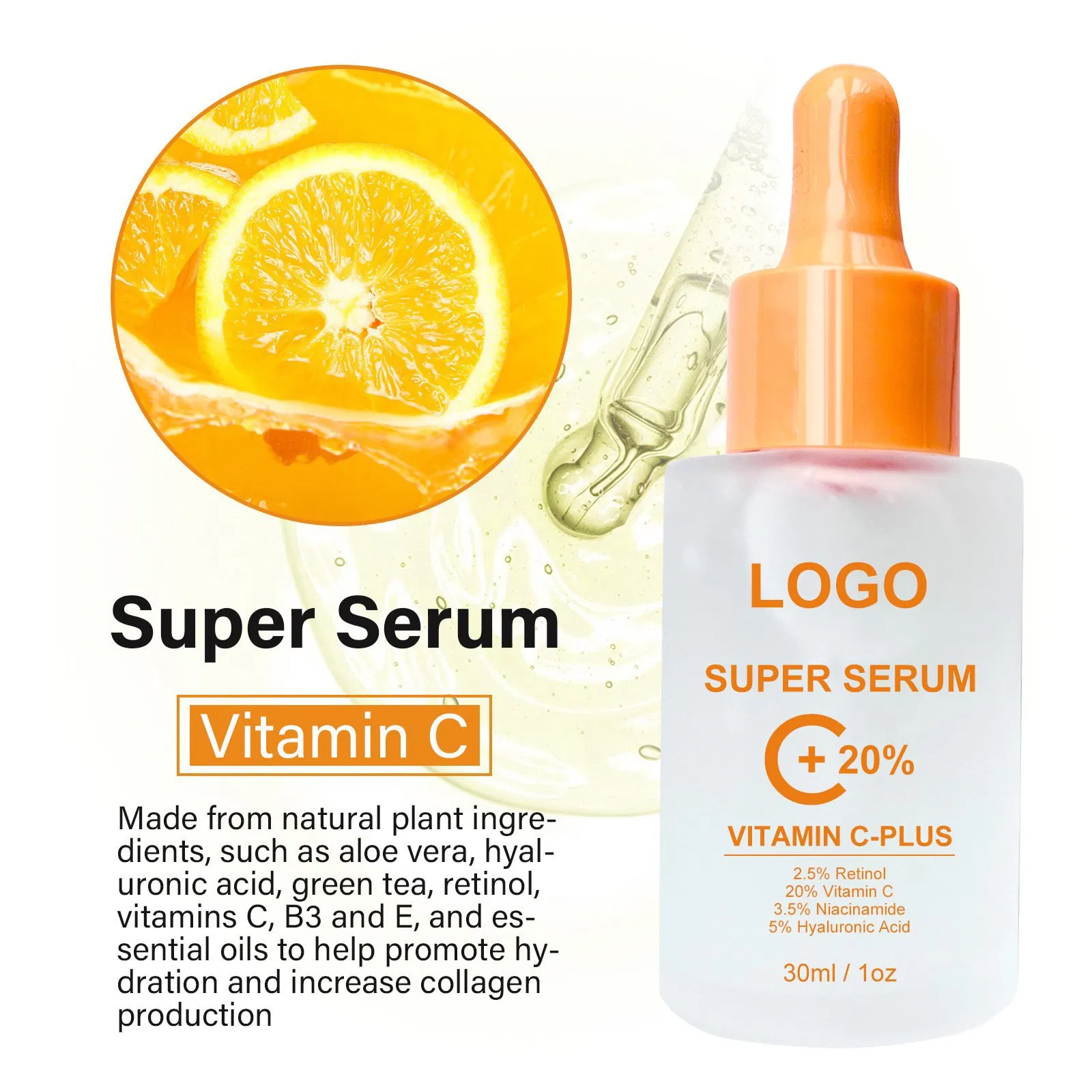 Skin Care Serum Natural Anti Ance Pimple Removal Aloe Face Repair Essence Anti Aging Gel Moisturizer Facial Vitamin C Serum