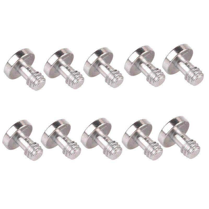 Stainless Steel Slotted Captive Camera Mount Screws Digital Thumb 1/4 Camera Screw