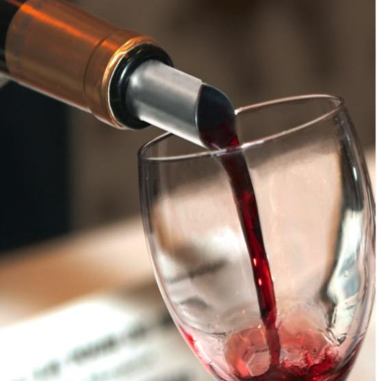 OEM Silver Drop Pouring Disks Thin and Reusable Pet Wine Whisky Pour Spout Cards Wine Pourer