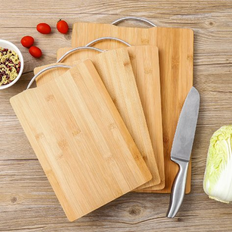Customized Organic Bamboo Board Set Kitchen Chopping Board