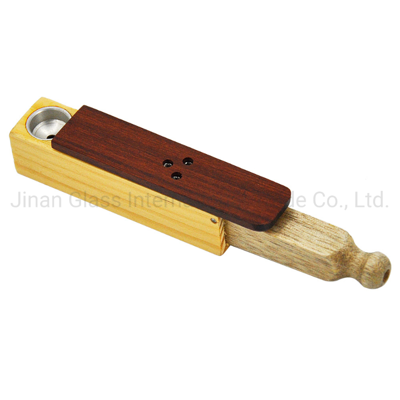 Wood Pipe Portable Telescopic Single Hole Pipe Cournot Smoking Water Pipe