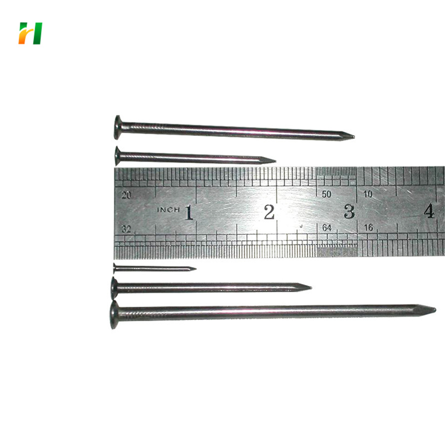 China Polished Flat Round Head Bright Common Iron Wire Nails 1"-4" for Wooden