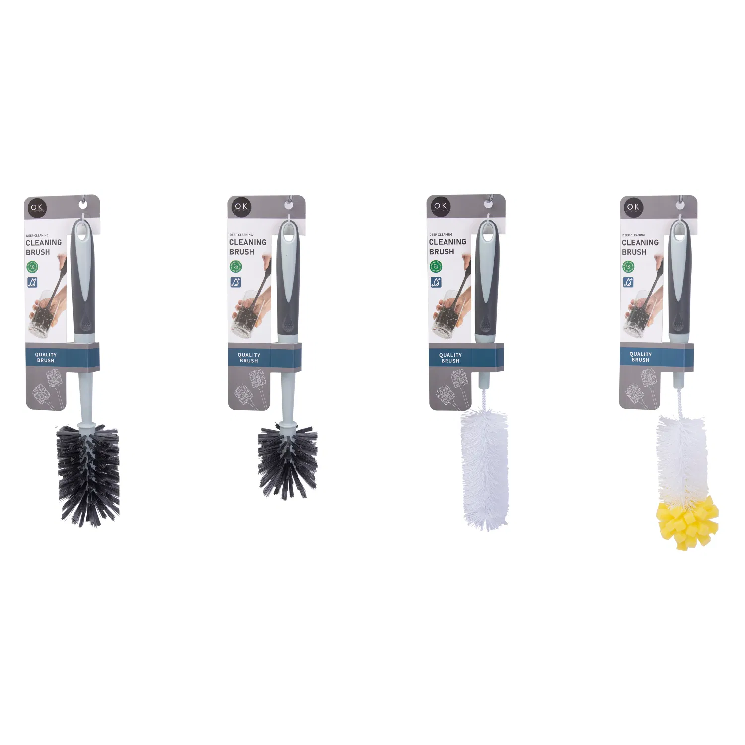 Длинная щетка для мытья бутылок и стаканов