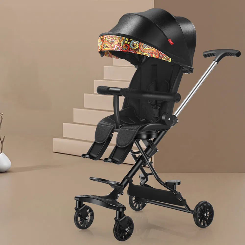 Upgraded Lightweight Fold 0-5 Years Old High Landscape Baby Stroller