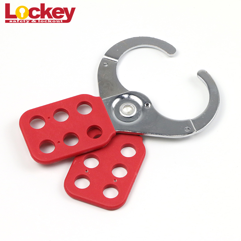 Manufacturer 6 Padlock Holes Steel Jaw Clamp Safety Lockout Hasp 38mm