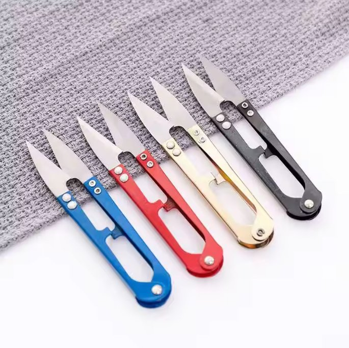 Embroidery Thrum Yarn Fishing Thread Beading Sewing Cutter U Sewing Scissors Clippers Yarn Scissors