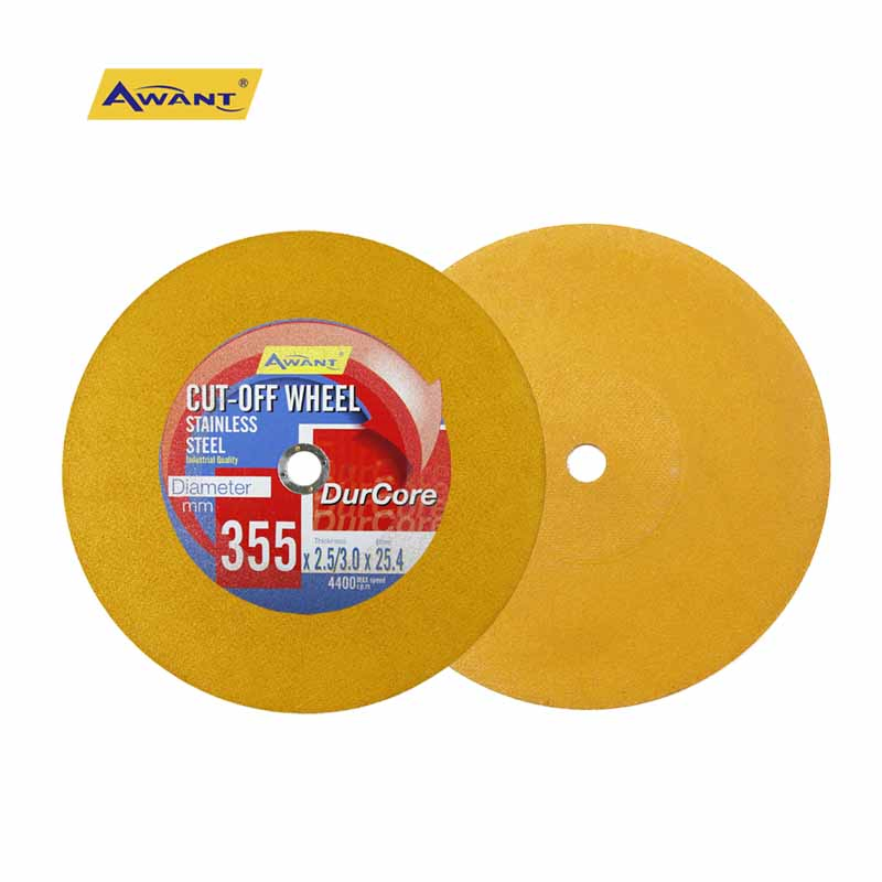 14 Inch 355mm 1 Net Yellow Proper Fiberglass Cutting Disc for Inox