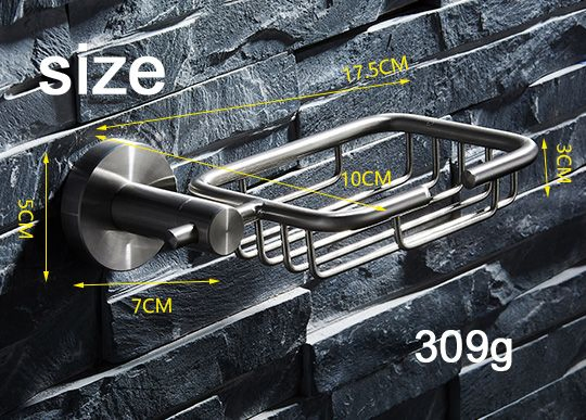 Настенная мыльница из нержавеющей стали