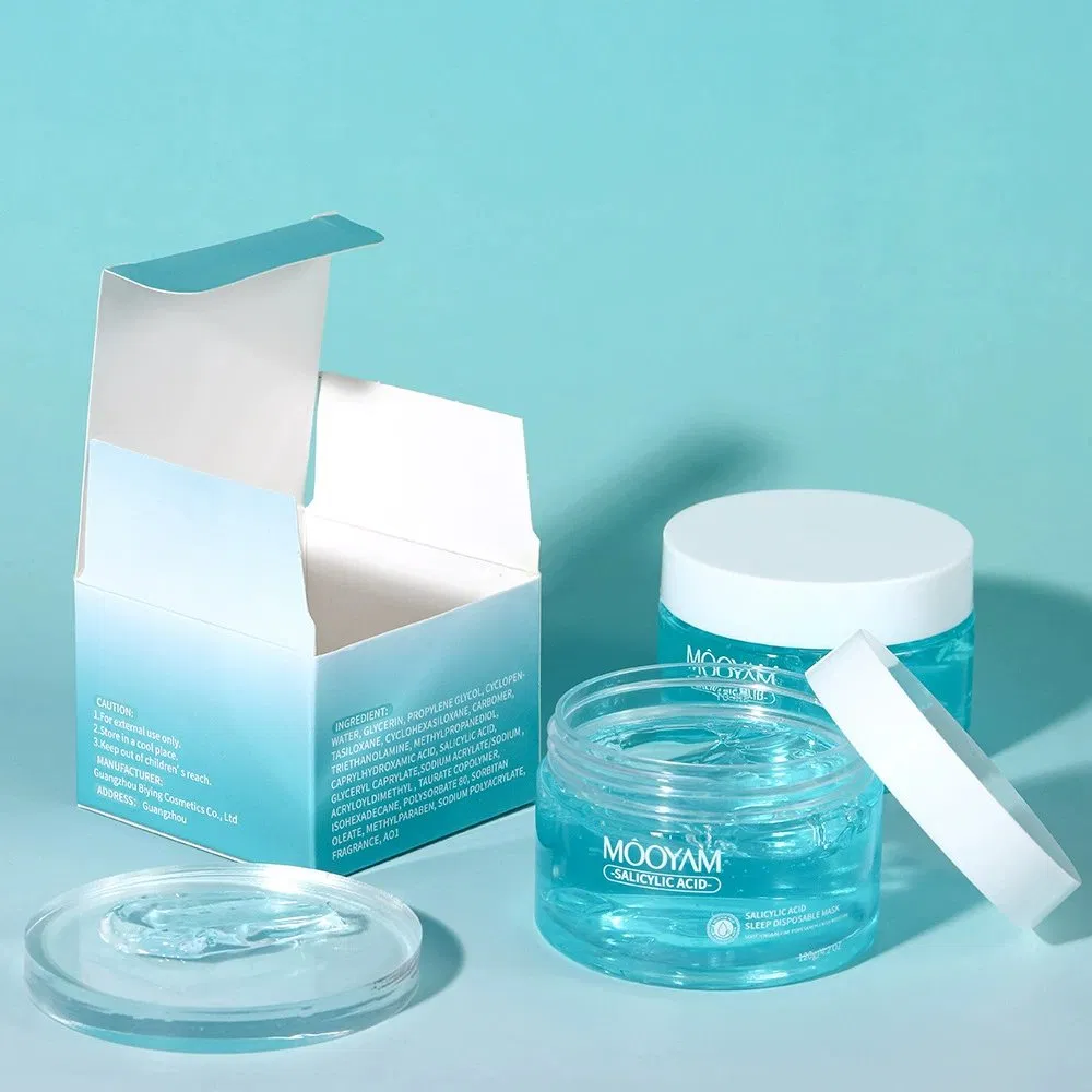 Salicylic Acid Sleep Mask Moisturizing Soothing Face Mask Cream Facial Beauty Good Night Collagen Gel Mask