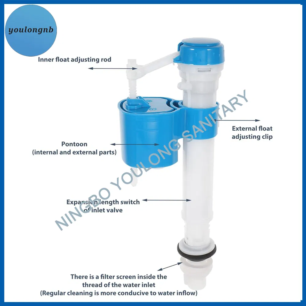 Toilet Water Tank High Pressure Inlet Valve Fitting Toilet Flush Valve