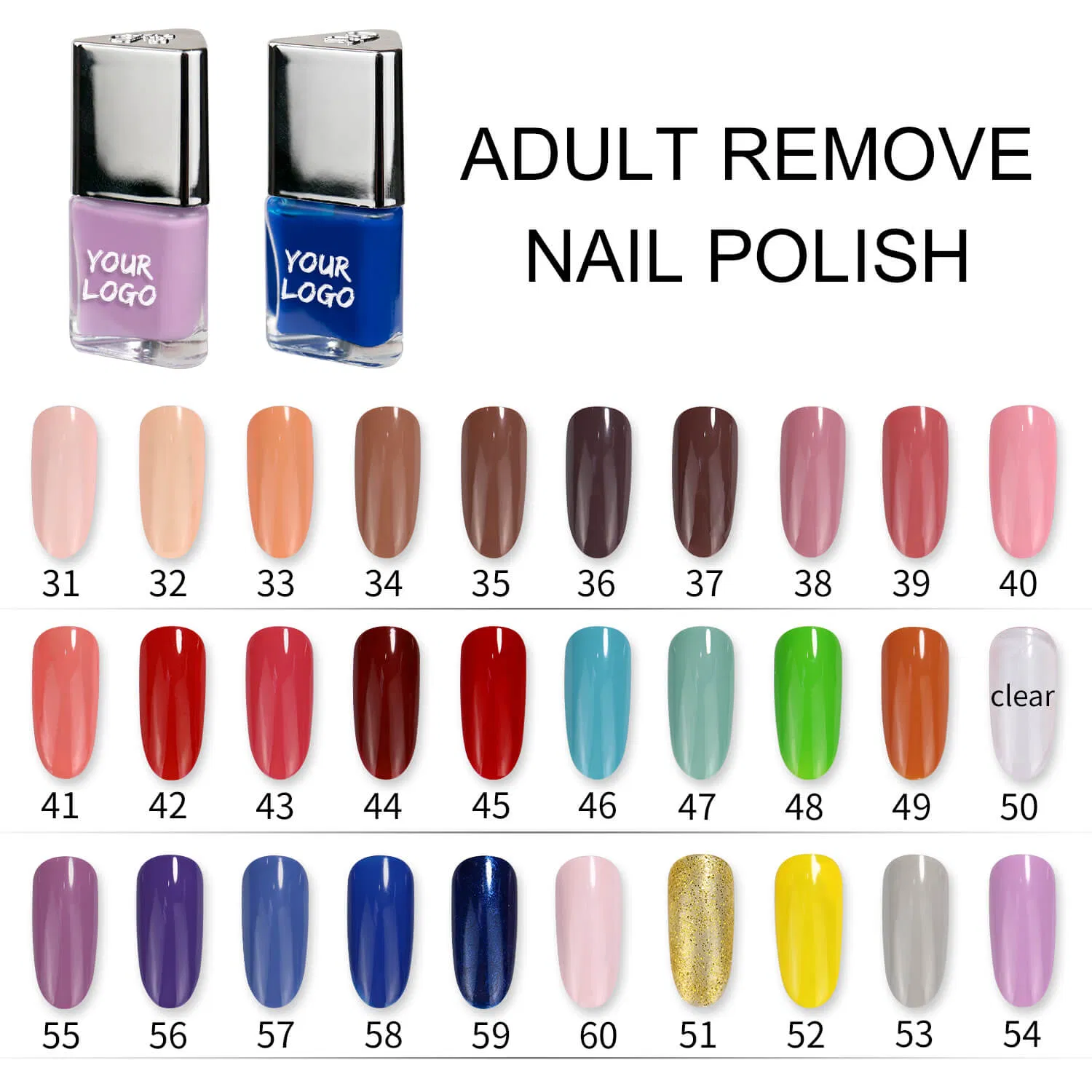 High Quality Personal Custom Multi-Color Nail Polish Products Free Sample