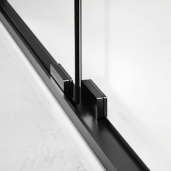 Modern Sliding Shower Door with Elegant Faucet Design
