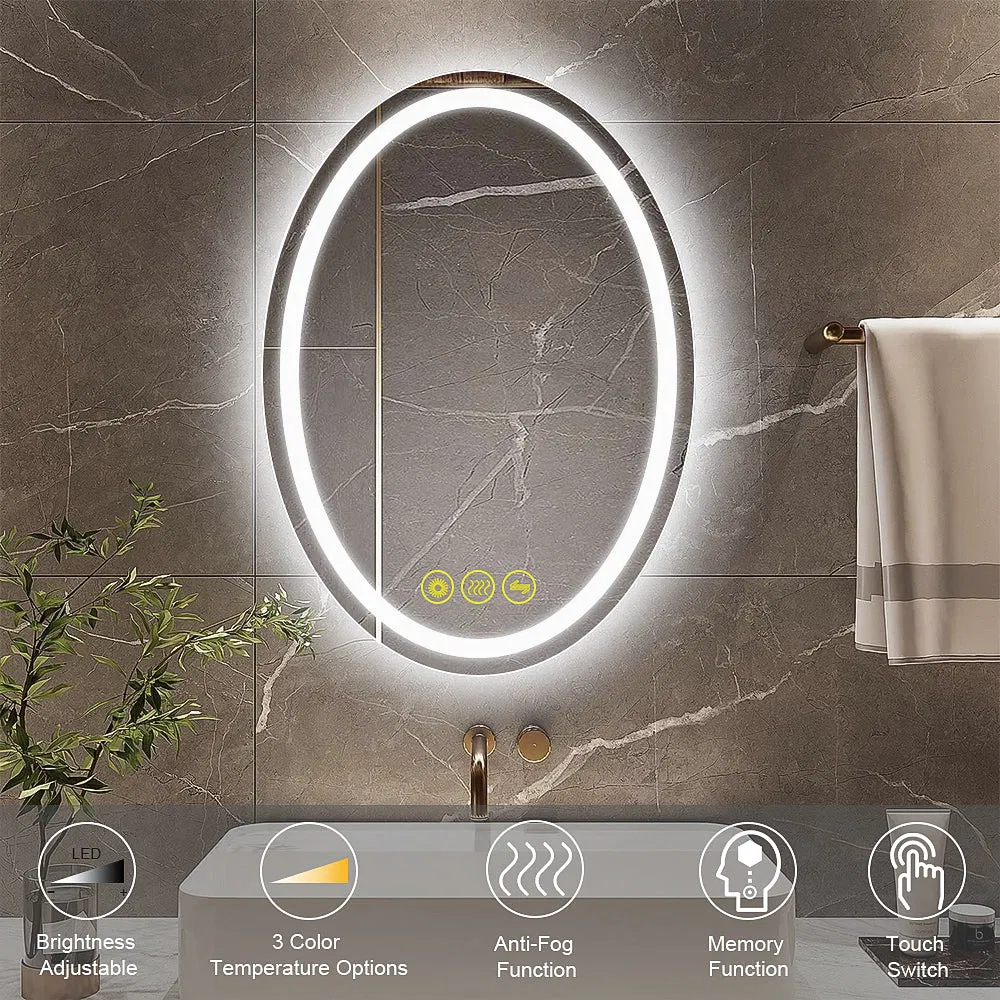 CE/UL Approved LED Mirror Wall Mounted Frame Framless Backlit Bathroom Mirror