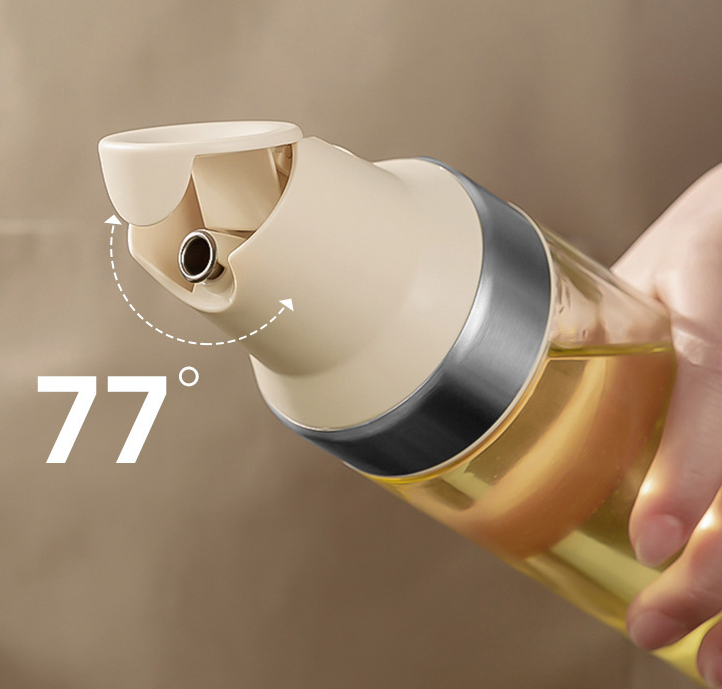 16oz Glass Bottle Olive Oil Sauce Condiment Cooking Oil Dispenser for Kitchen Home