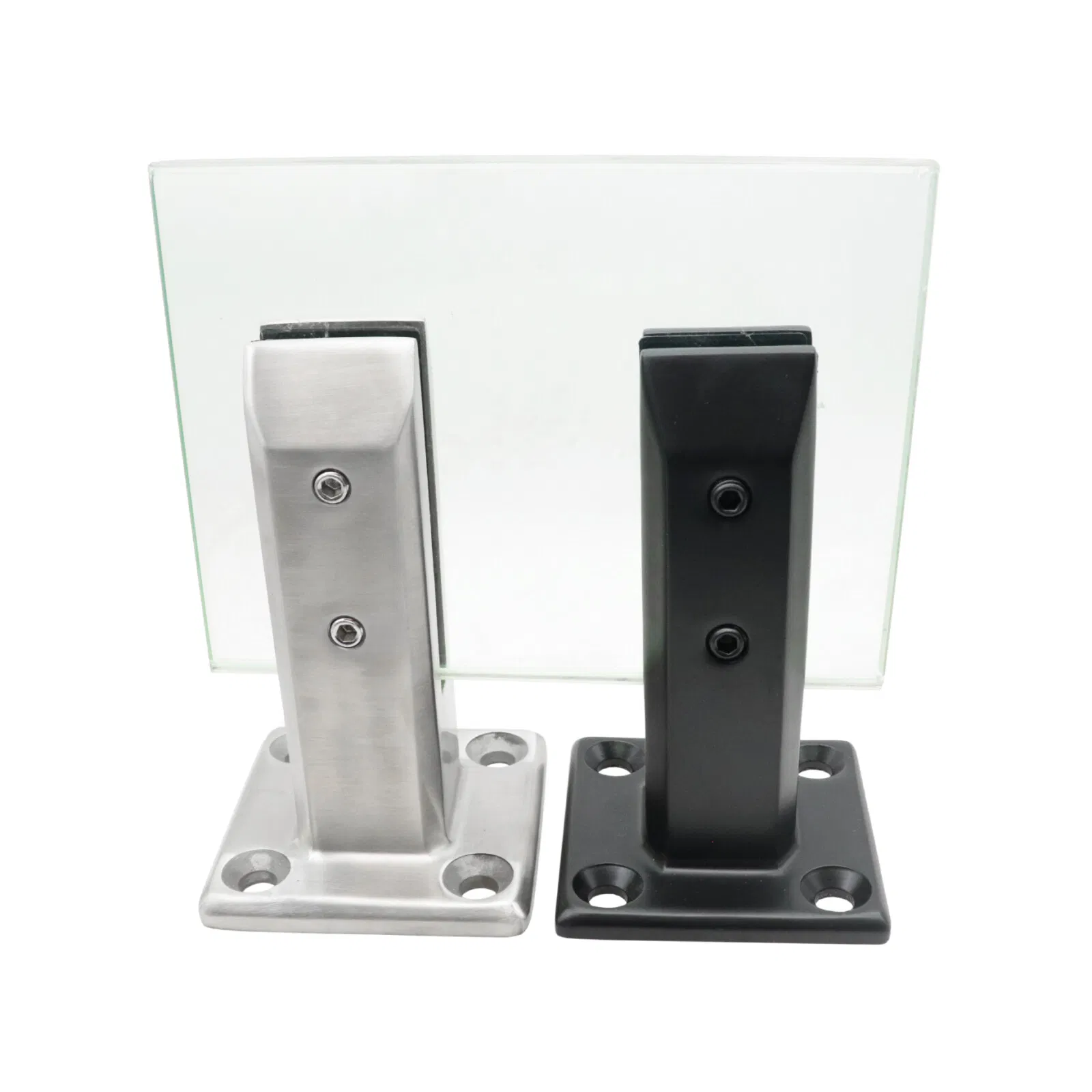 Satin Polish Big Opening 17mm Duplex 2205 Stainless Steel Square Glass Pool Fence Spigot