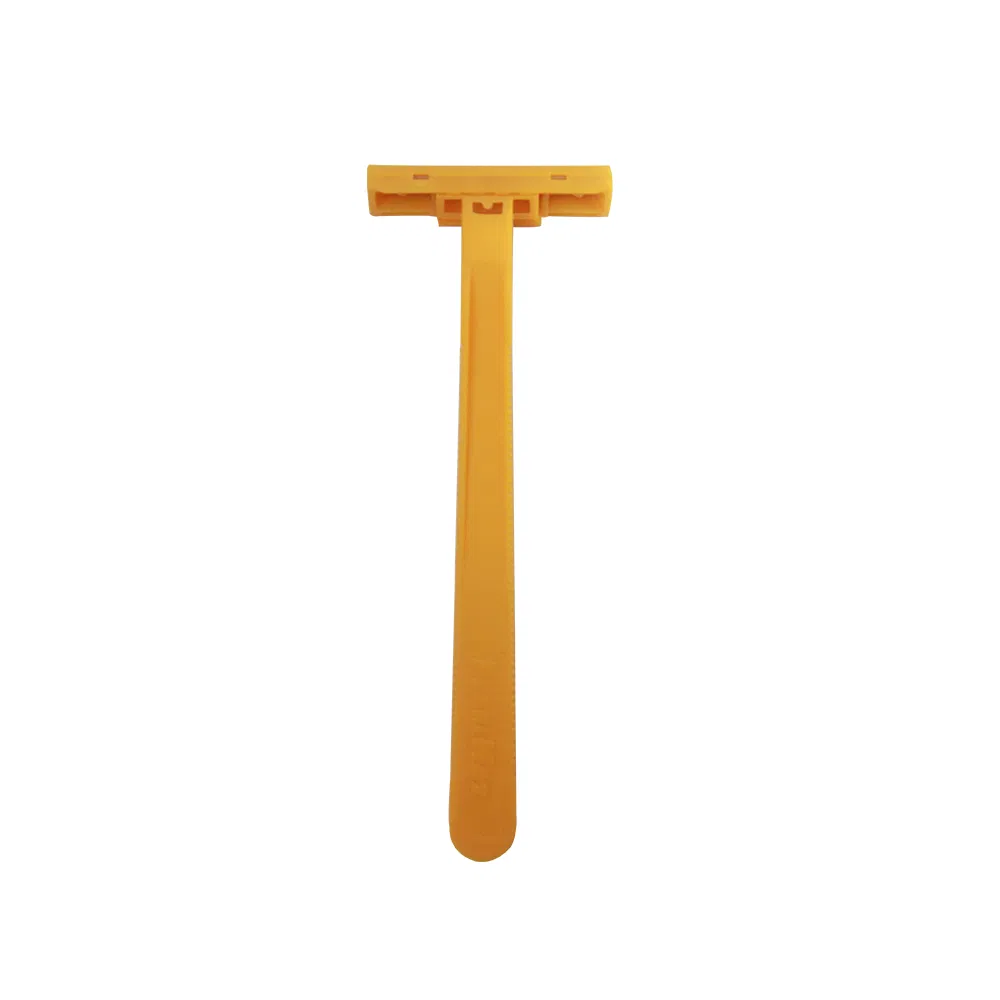 Promotional Cheap Price Plastic Handle Twin Blade Hotel Razor