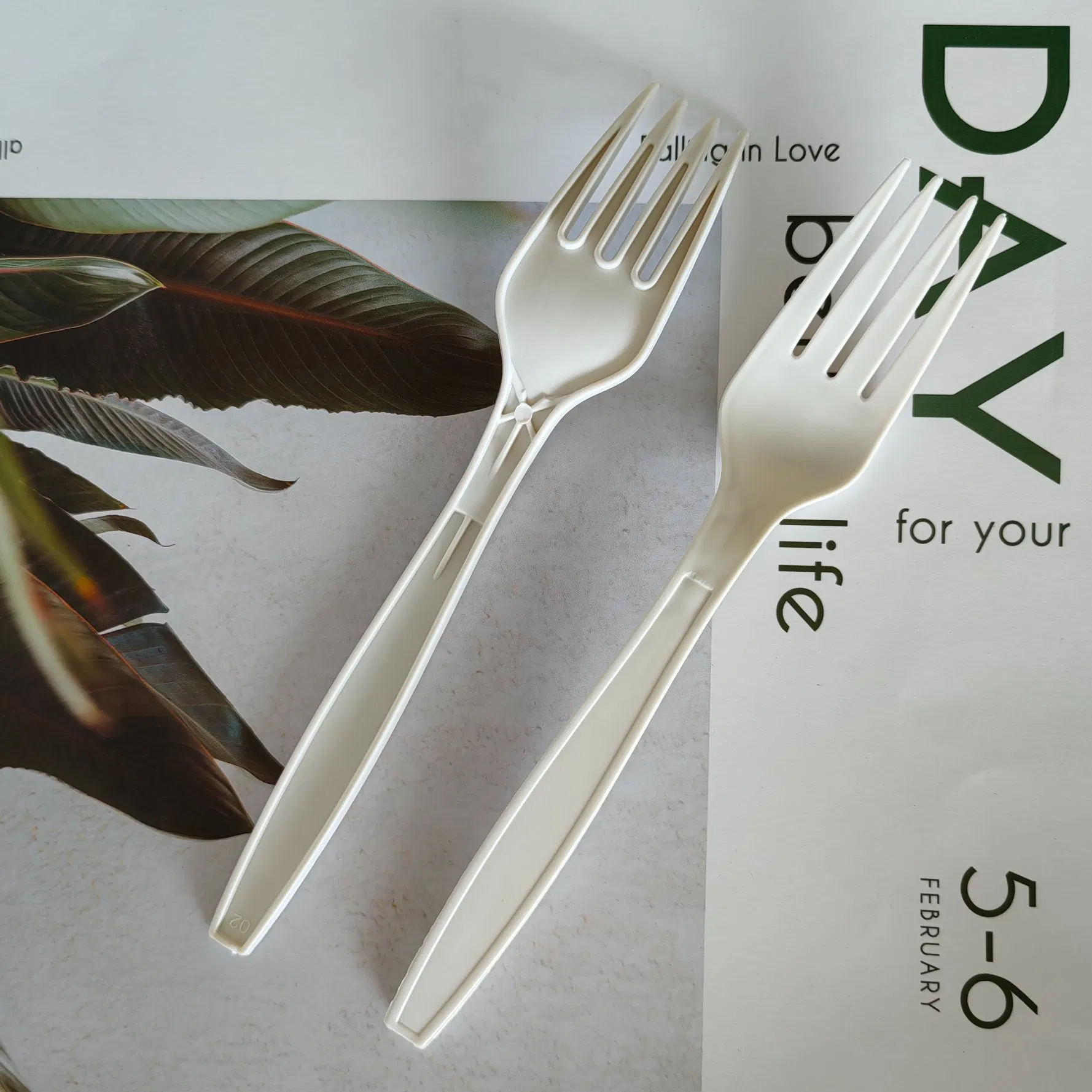Best - Selling Eco Friendly Cutlery Set Disposable Biodegradable Tableware Psm Spoon Knife Fork