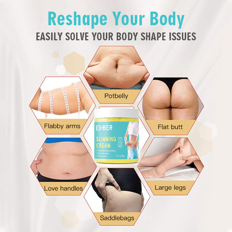 Multifunctional Organic Ginger Slimming Cream Coconut Oil Leg Body Waist Effective Reduce Slimming Cream