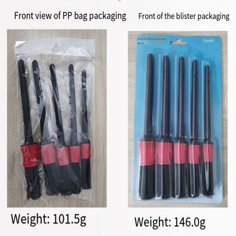 Набор щеток для чистки салона и решеток автомобиля, 5 шт