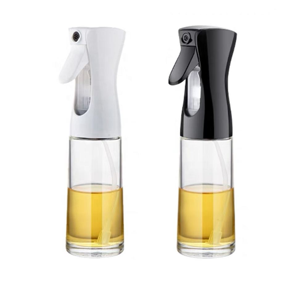 Kitchen Gadgets Multifunctional Oil Spray 200ml Glass Olive Oil Spray Bottle for Cooking