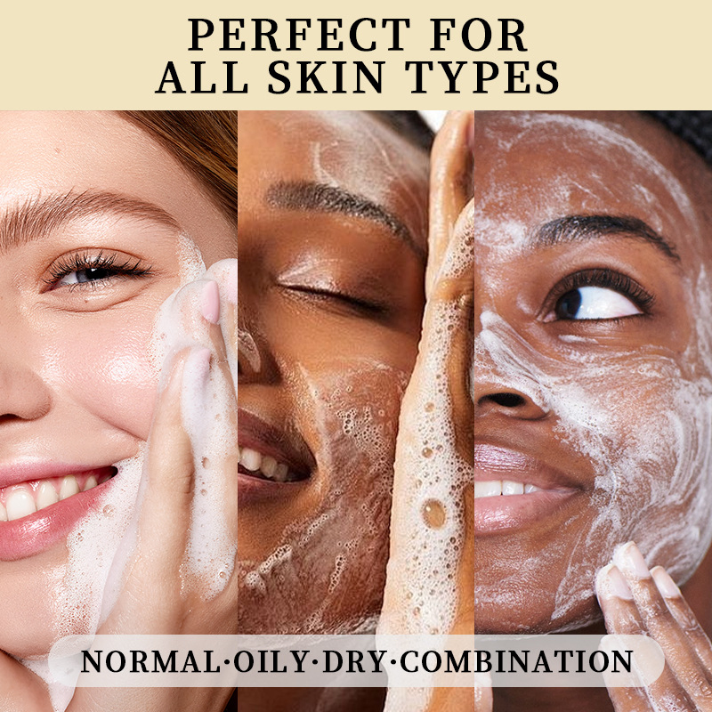 Oil-Control Hydrating Moisturizing Firming Walnut Face Wash Facial Cleanser Amino Acids Facial Foam Cleanser