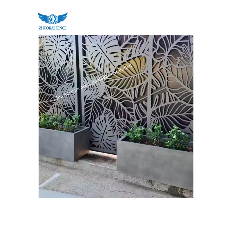Customizable Bathroom Wall Partition Decorative Indoor Laser Cut Stainless Steel Divider Screen