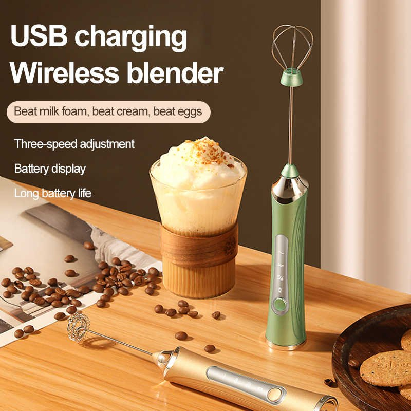 Smart Kitchen Accessories Electric Wireless Handheld Mixer Electric Whisk Low OEM MOQ