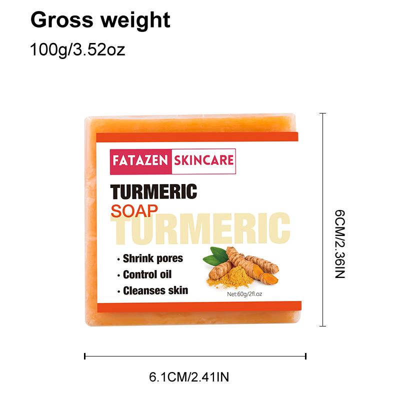 Acne Removing Fuxing Deep Cleansing Skin Mild Non-Irritating Whitening Turmeric Soap