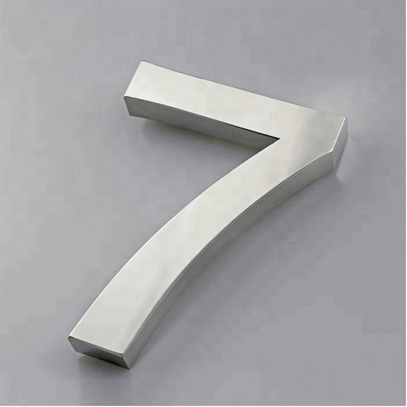 Stainless Steel House Number-Modern House Number Mailbox Number Sign Easy to Install (About 10 inches)