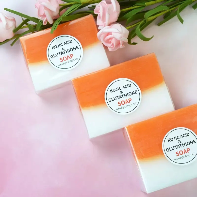 Wholesale 100% Natural Kojic Acid Hand Made Skin Whitening Acne Soap