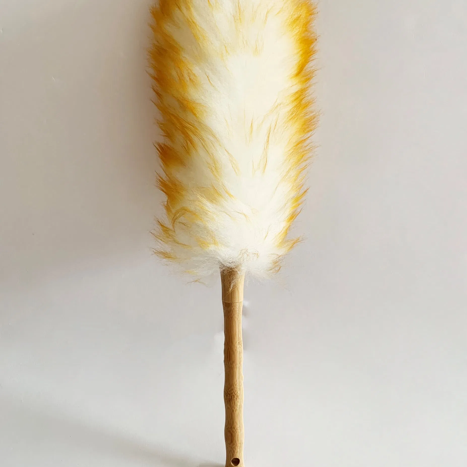 Durable Flexible Soft Scalable Microfiber Cleaning Cleaner Bamboo Handle Large Surface Static Fleece Dusting Cleaner with Handle for Furniture Duster