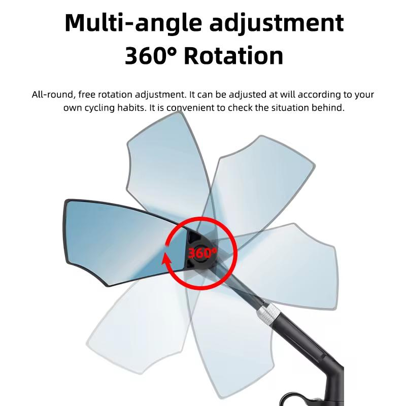 Adjustable 360-Degree Rotating Bike Rearview Mirror