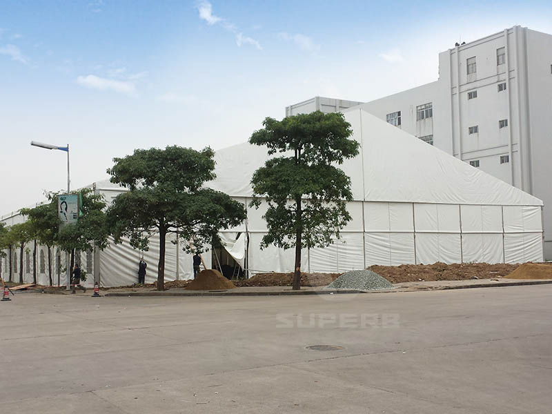Custom Large Aluminum Frame Curve Marquee Canopy Tent for Tennis Court Roof
