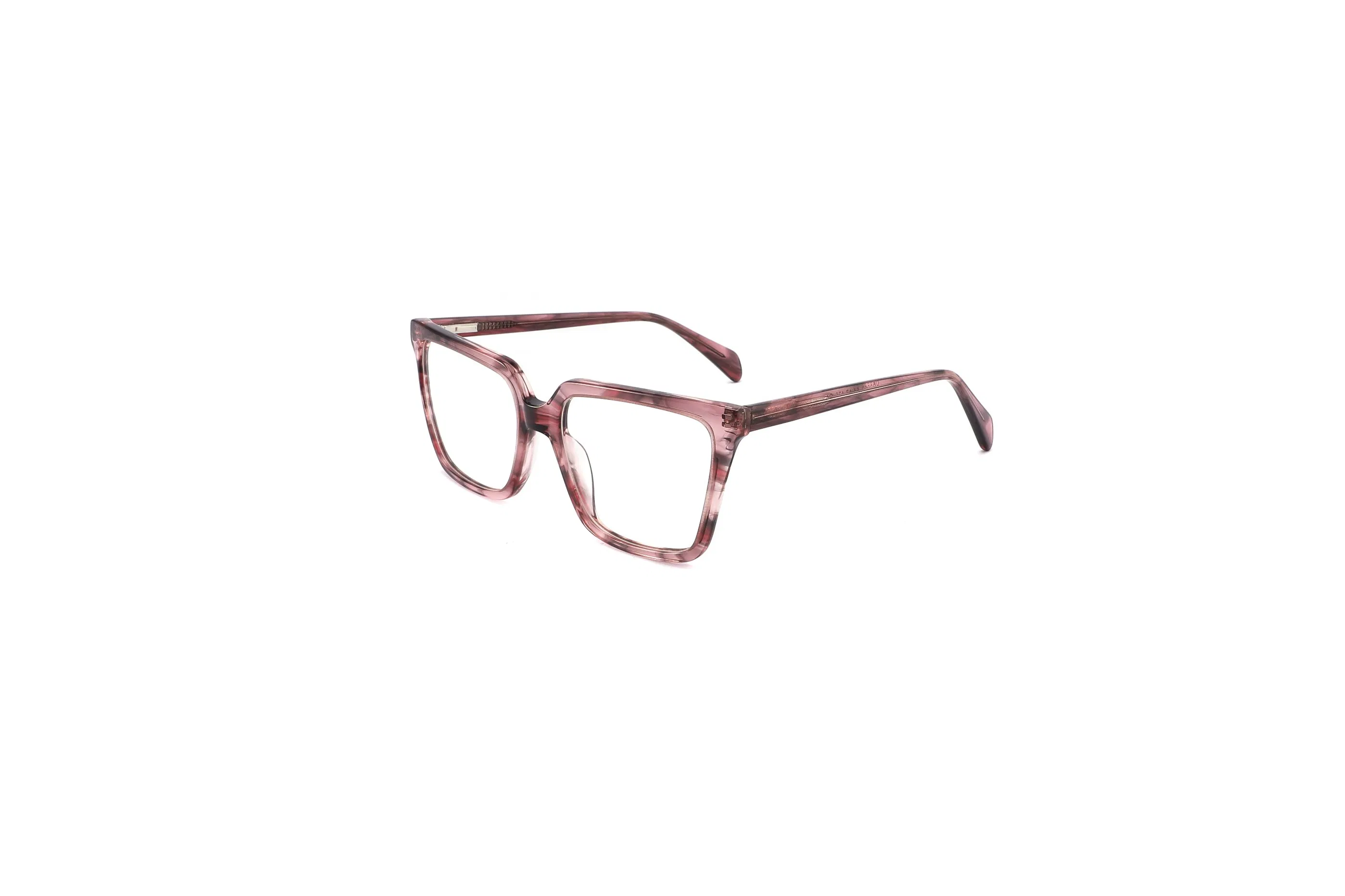 Rectangle Trendy Fashion High Quality Tortoise Wholesale Women Handmade Acetate Optical Frames