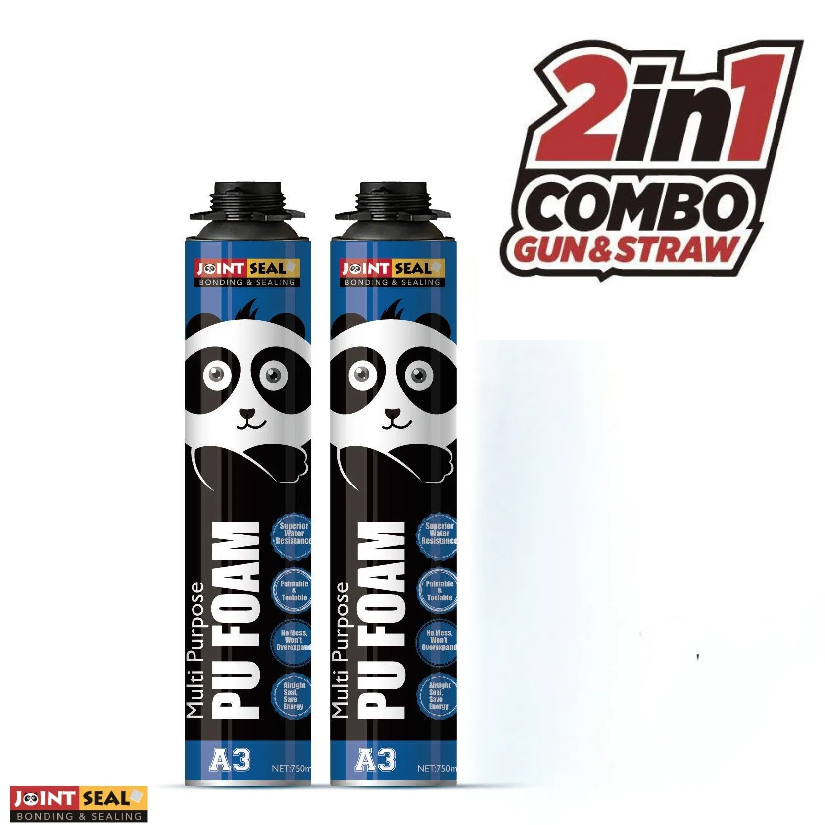 Constrution Polyurethane Wooden PU Spray Foam Adhesive Produced by Automatic Machine Insulation