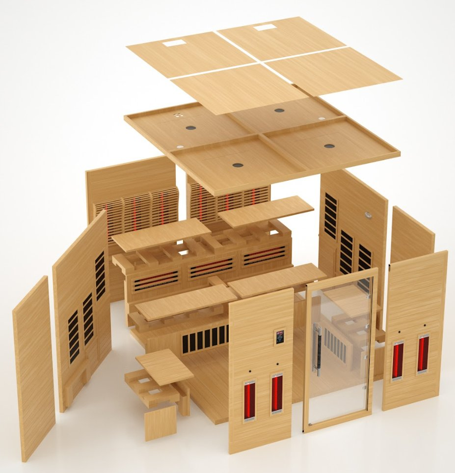 Инфракрасная сауна премиум-класса на 12 человек