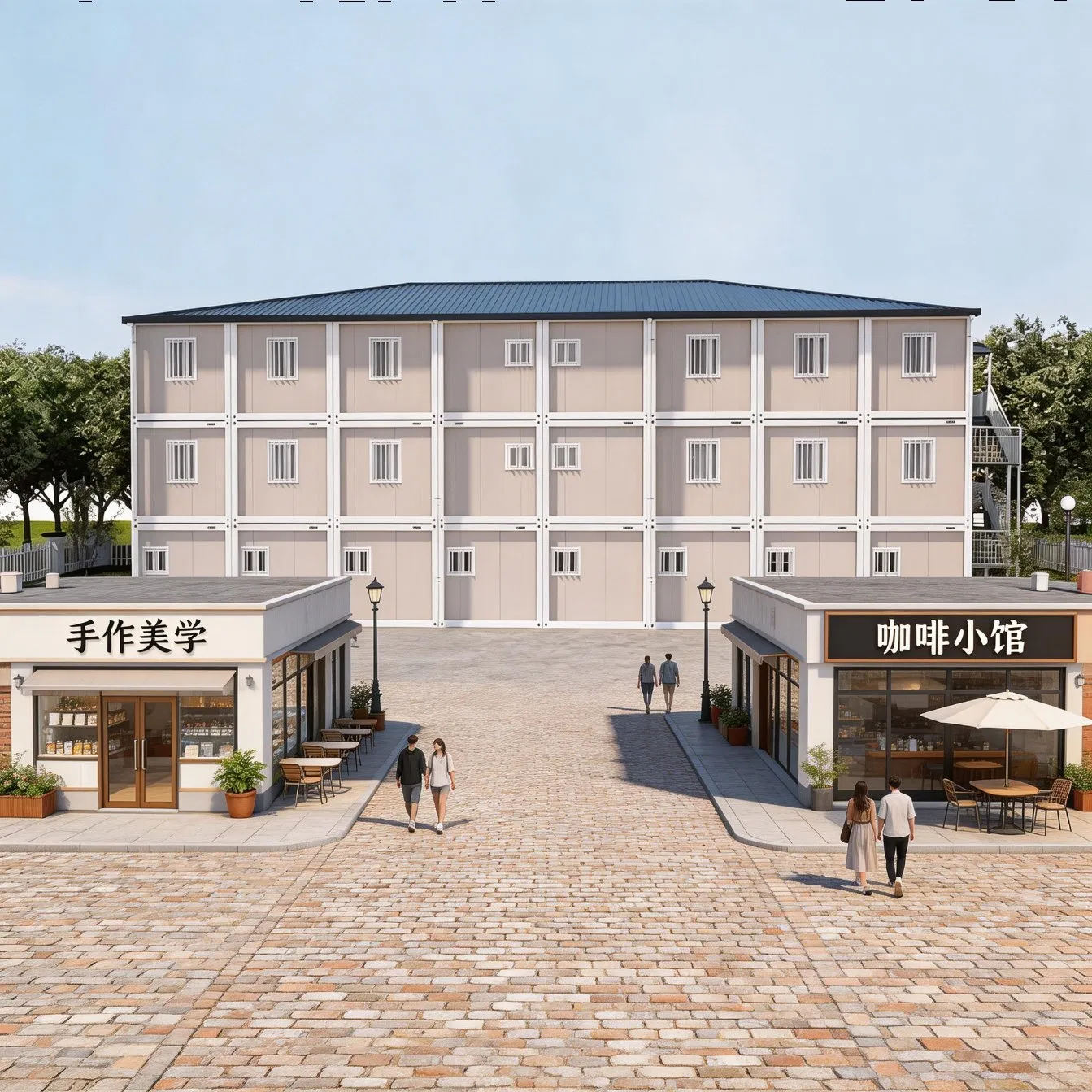 Cost Effecitive Integrated Container House Building Modular Apartment Fast Built Prefabricated House