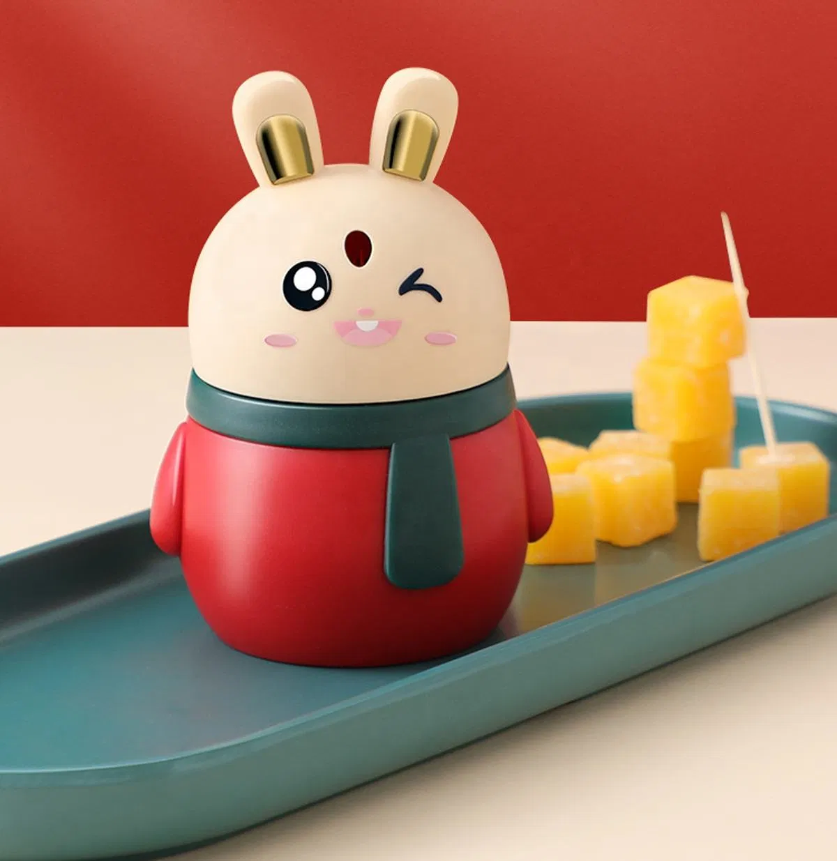 Stocked Home KTV Restaurant Use Rabbit Shape Toothpick Dispenser Toothpick Holder