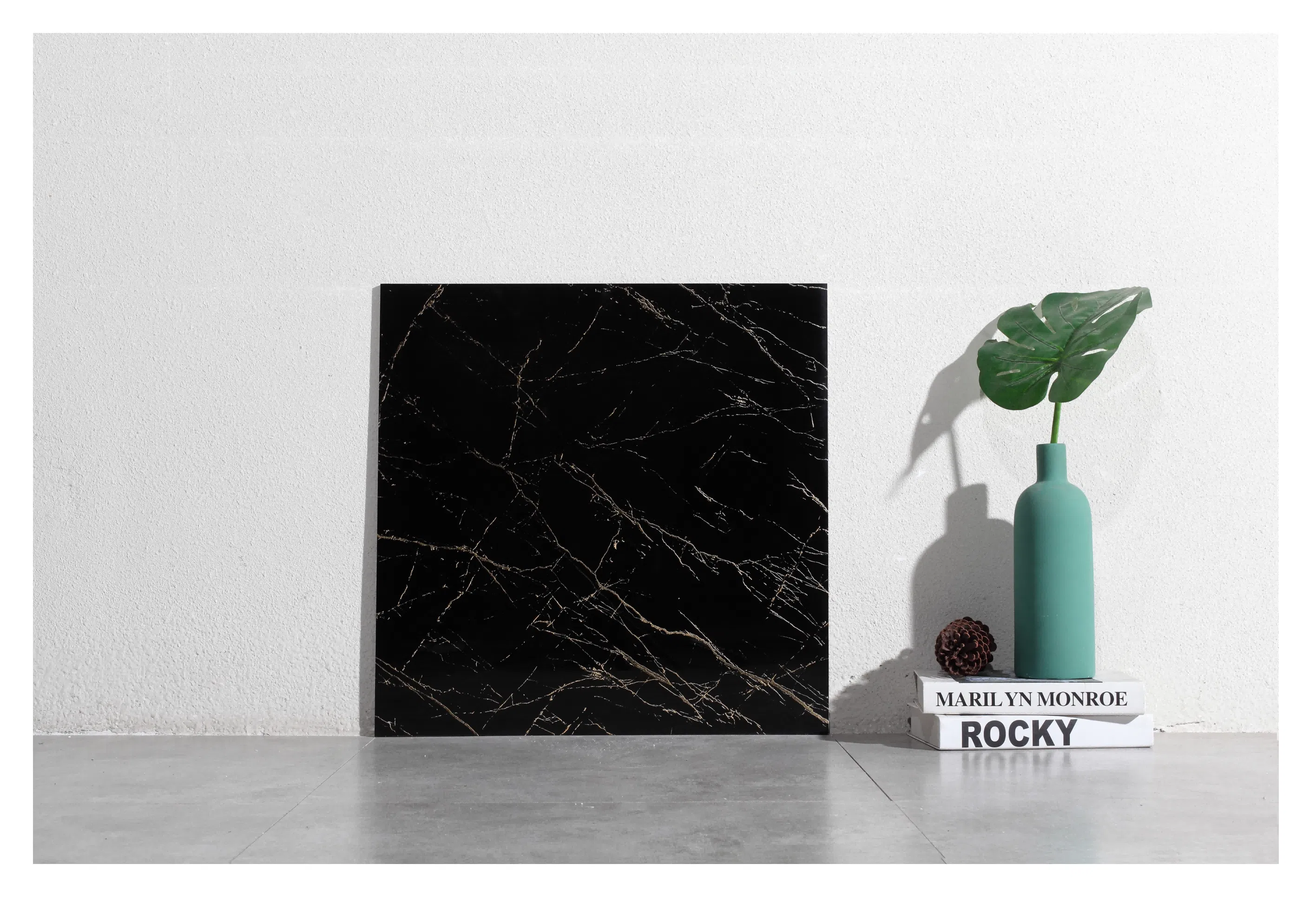 Mat Marble Polish Tile Plain Wall Cheap Glossy Flooring Finish Black Tile