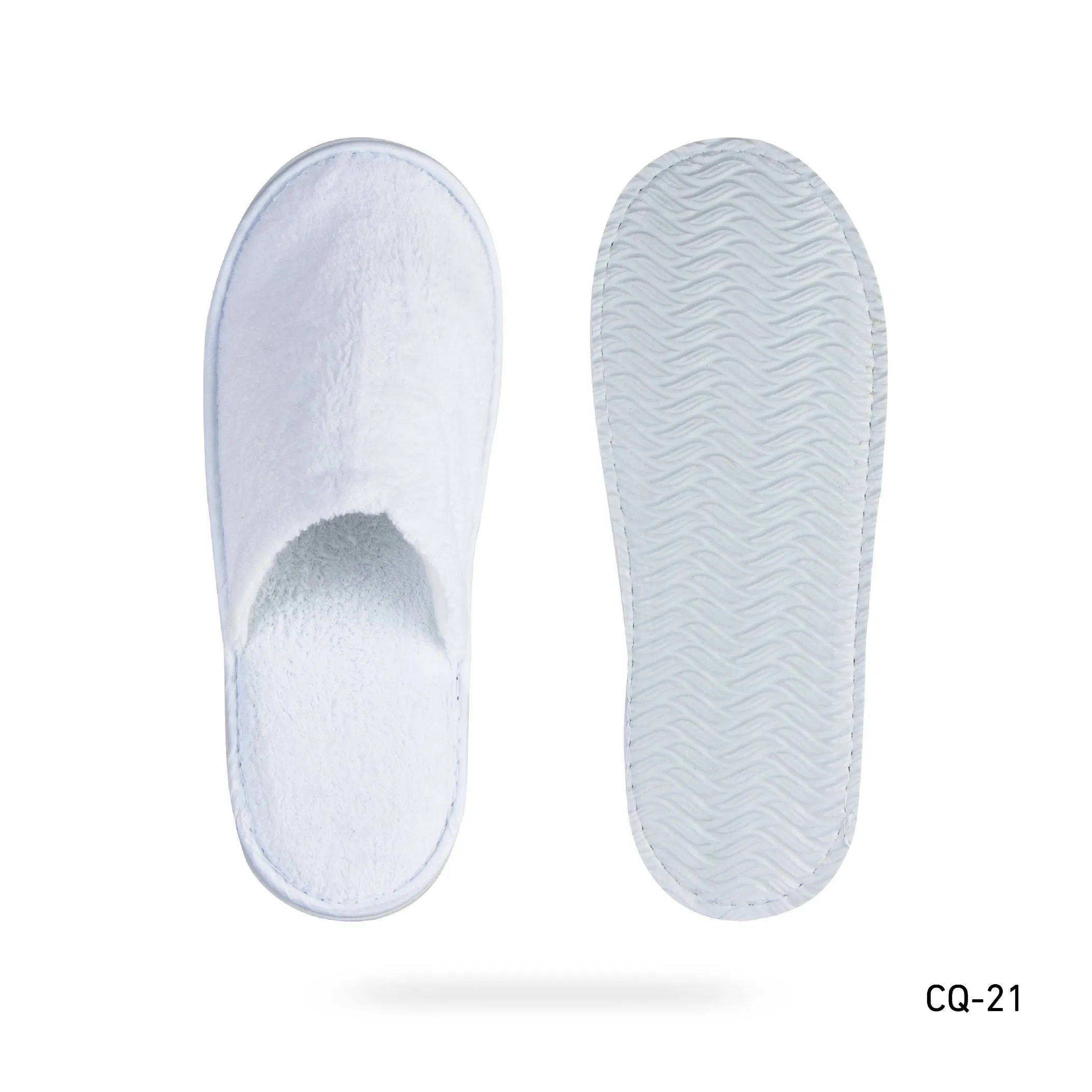 Luxury Coral Fleece Hotel Slippers Custom Logo Disposable Slippers OEM Custom Logo Personalized Wholesale Luxury Cheap White Washable Hotel Room SPA Guest