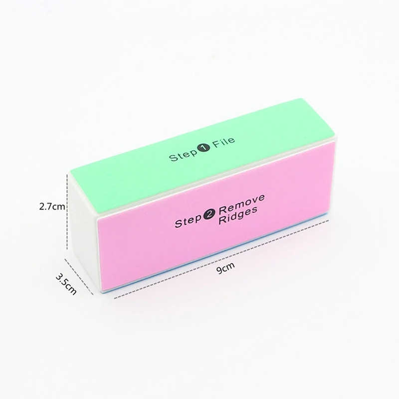 Nail Buffer Block 4 Steps Sanding Polisher Washable Files Nail Art Care Buffing Buffer Sanding Files Shiny Block
