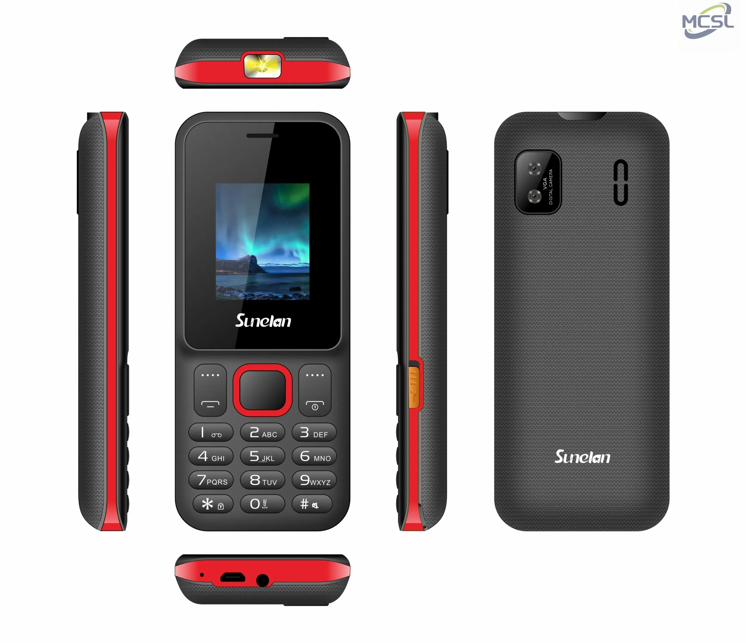 Кнопочный телефон Sunelan S108 с двумя SIM и мощным аккумулятором