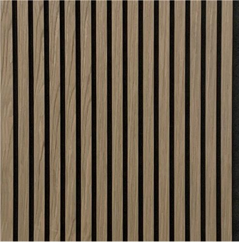 Wood Strip Sound Barrier Conference Room