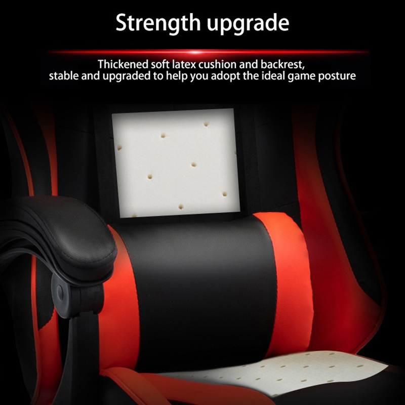 Good Quality New Luxury Reclining Racing Game Swivel Gaming Chair with Footrest Wheels