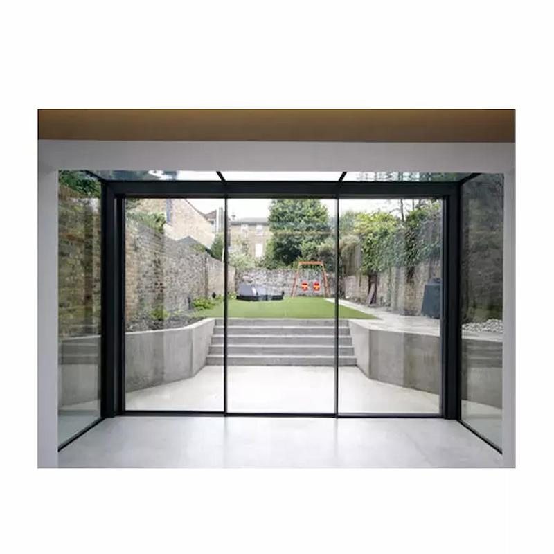 Aluminium Slim Sliding Door with 38mm Thick Double Glass