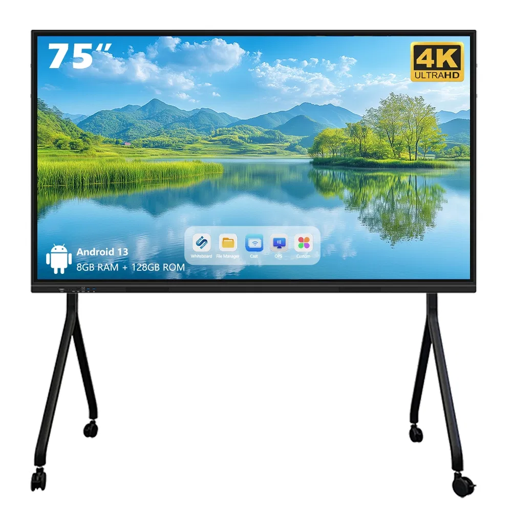 USB Interface Expansion Built-in Microphone Herringbone Bracket All-in-One Integrated Touch Interactive Whiteboard